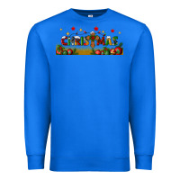 True Royal christmas with christmas cross libbey glass Premium Sweatshirt - BundleAndBundleShop