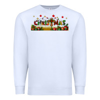 White christmas with christmas cross libbey glass Premium Sweatshirt - BundleAndBundleShop