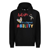Black autism it's not a disability it's a different abil Premium Hoodie - MaliasSmallBusiness