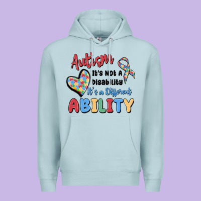 Autism It's Not A Disability It's A Different Abil Premium Hoodie Designed By Maliassmallbusiness