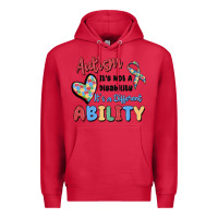 Cardinal autism it's not a disability it's a different abil Premium Hoodie - MaliasSmallBusiness