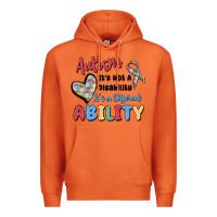 Carrot autism it's not a disability it's a different abil Premium Hoodie - MaliasSmallBusiness