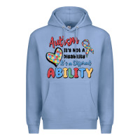 Colony Blue autism it's not a disability it's a different abil Premium Hoodie - MaliasSmallBusiness