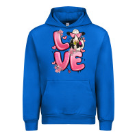 Cobalt love cow valentine's day Urban Hoodie - MaliasSmallBusiness