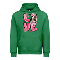 Emerald love cow valentine's day Urban Hoodie - MaliasSmallBusiness