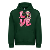 Forest Green love cow valentine's day Urban Hoodie - MaliasSmallBusiness