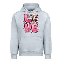 Heather Grey love cow valentine's day Urban Hoodie - MaliasSmallBusiness