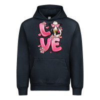 Navy love cow valentine's day Urban Hoodie - MaliasSmallBusiness