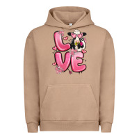 Pigment Burro love cow valentine's day Urban Hoodie - MaliasSmallBusiness