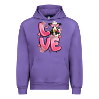 Tulip love cow valentine's day Urban Hoodie - MaliasSmallBusiness
