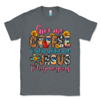 Charcoal Heather give me coffee to get me started and jesus to keep Classic Tee - Zillion Design Studio
