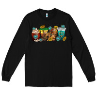 Black western rodeo coffee cup Long Sleeve Tee - texasbilliewilder