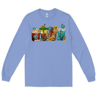 Colony Blue western rodeo coffee cup Long Sleeve Tee - texasbilliewilder