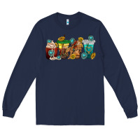 Navy western rodeo coffee cup Long Sleeve Tee - texasbilliewilder
