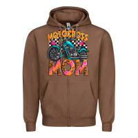 Chestnut motocross mom Zipper Hoodie - texasbilliewilder
