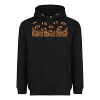 Black leopard american football libbey glass Heavyweight Hoodie - HRA Design Shop