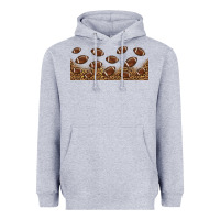 Heather Grey leopard american football libbey glass Heavyweight Hoodie - HRA Design Shop