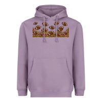 Lavender leopard american football libbey glass Heavyweight Hoodie - HRA Design Shop