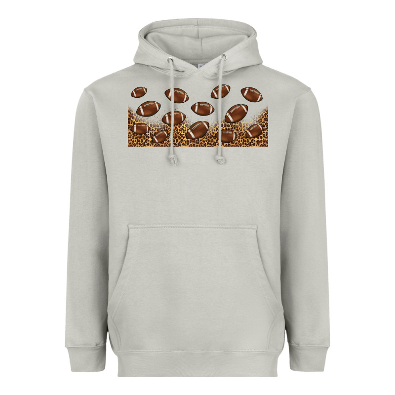 Leopard American Football Libbey Glass Heavyweight Hoodie by HRA Design Shop | Teevron