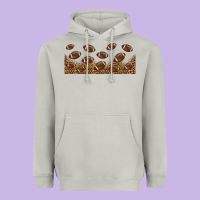 Leopard American Football Libbey Glass Heavyweight Hoodie Designed By Hra Design Shop