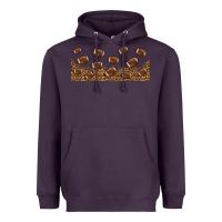Plum leopard american football libbey glass Heavyweight Hoodie - HRA Design Shop