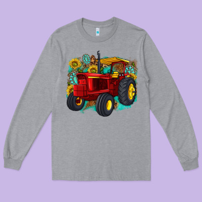 Long Sleeve Tee western tractor