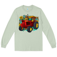 Matcha western tractor Long Sleeve Tee - texasbilliewilder