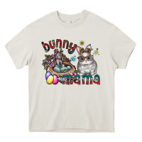Cream Bunny mama Heavy Core Tee - CowhideDigitalArt