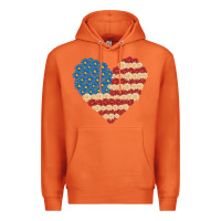 Carrot american heart flag Premium Hoodie - MaliasSmallBusiness