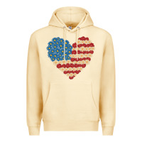 Pina Colada american heart flag Premium Hoodie - MaliasSmallBusiness