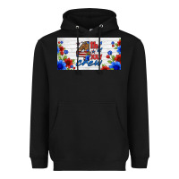 Black floral 4th of july crew license plate Heavyweight Hoodie - HRA Design Shop