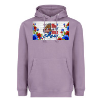 Lavender floral 4th of july crew license plate Heavyweight Hoodie - HRA Design Shop