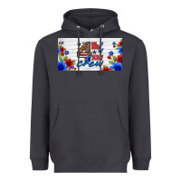 Smoke floral 4th of july crew license plate Heavyweight Hoodie - HRA Design Shop