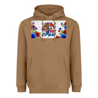 Toasted Coconut floral 4th of july crew license plate Heavyweight Hoodie - HRA Design Shop