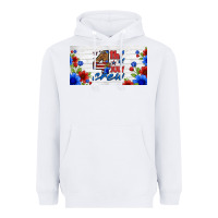 White floral 4th of july crew license plate Heavyweight Hoodie - HRA Design Shop