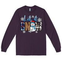 Plum let it snow Long Sleeve Tee - Zillion Design Studio