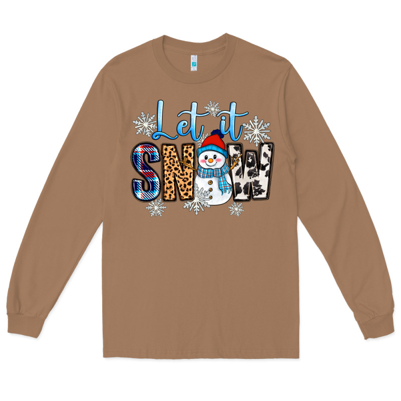 Let It Snow Long Sleeve Tee by Zillion Design Studio | Teevron