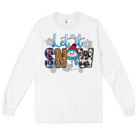 White let it snow Long Sleeve Tee - Zillion Design Studio