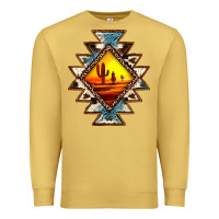 Antique Gold cowhide leopard sunset aztec Premium Sweatshirt - JahusDesignShop