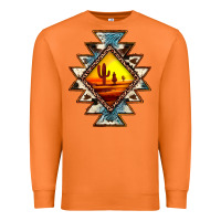 Carrot cowhide leopard sunset aztec Premium Sweatshirt - JahusDesignShop