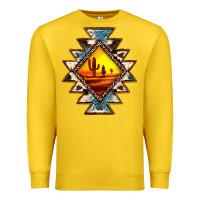 Lemon cowhide leopard sunset aztec Premium Sweatshirt - JahusDesignShop