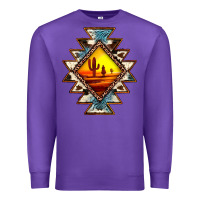 Purple cowhide leopard sunset aztec Premium Sweatshirt - JahusDesignShop