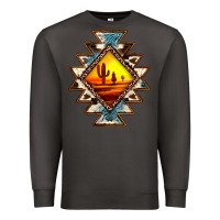 Smoke cowhide leopard sunset aztec Premium Sweatshirt - JahusDesignShop