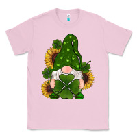 Bubblegum Pink st patricks day shamrock gnomes  sunflowers Classic Tee - RanaPortraitStore