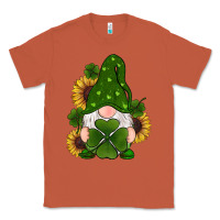 Copper st patricks day shamrock gnomes  sunflowers Classic Tee - RanaPortraitStore