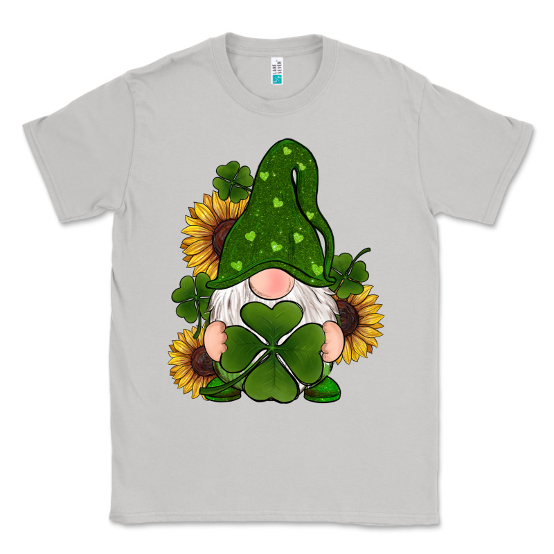 St Patricks Day Shamrock Gnomes  Sunflowers Classic Tee by RanaPortraitStore | Teevron