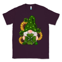 Plum st patricks day shamrock gnomes  sunflowers Classic Tee - RanaPortraitStore