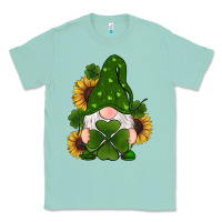 Seafoam st patricks day shamrock gnomes  sunflowers Classic Tee - RanaPortraitStore