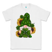 White st patricks day shamrock gnomes  sunflowers Classic Tee - RanaPortraitStore