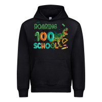 Black roaring into 100 day of school Urban Hoodie - MaliasSmallBusiness
